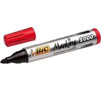 BIC Marking 2000 Pennarelli Indelebili Colore ROSSO Punta Tonda 1.7 mm - 12 PZ