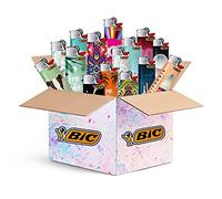 BIC Maxi Accendini 5 pezzi - Top Motivi - Confezione da 5 pezzi - BIC J26 con rotella di attrito/accensione pietra focaia