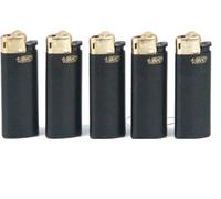 BIC MINI Accendino Nero Oro 50 Ruota Di Frizione NERA J 25 Display 413