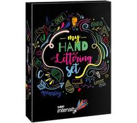 BIC My Hand Lettering Set, Kit Cancelleria con 20 Pennarelli Punta Fine BIC Intensity colorati, 12 Pennarelli BIC Intensity con punta media in feltro, 12 Pennarelli Dual-Tip, Lettering Set, Idea Regalo