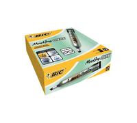 BIC Onyx Marker- Marcatore permanente, Confezione da 12 pezzi, Nero