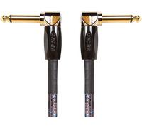 BOSS BIC-PC-3 Studio Grade Instrument Cable, Right-angle 1/4-inch connectors, 6-inch/15 cm length