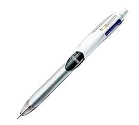 Penna a sfera a scatto multifunzione 4 Colors - con portamine ricaricabile con mine HB da 0,7mm - nero, blu, rosso - fu