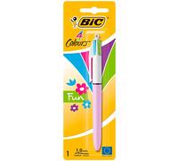 BIC 4 Colori Fun Penna a Sfera (Punta 1mm) Confezione da 1