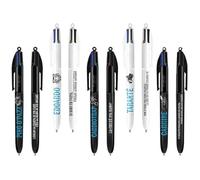 BIC penna 4 colori tema mare fuori edoardo pino tarantè cardiotrap carmine 5 modelli assortiti. scrittura blu rosso nero verde (1 PENNA)