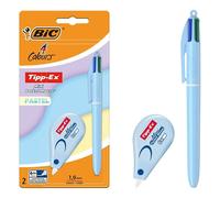 Bic Penna 4 Colours Pastel & Mini Pocket Mouse 5mmx6m