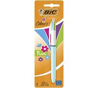 BIC - Penna a sfera a punta media (1,0 mm), colori assortiti alla moda, confezione da 1