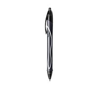 BIC Gel-ocity Quick Dry Clip-on retractable ballpoint Penna Medio, Nero, 0.7 mm