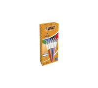 Penna sfera scatto multifunzione 4 Colours Shine - punta 1,0 mm - 4 colori - Bic - scatola 12 pezzi