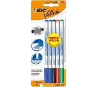 BIC - Pennarelli per Lavagna Bianca, Confezione da 5 Pezzi