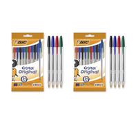 BIC Penne a Sfera Cristal Original Colori Assortiti Punta Media (1 mm) Pacco da