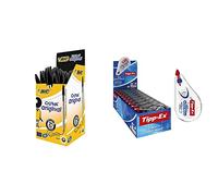 BIC Penne Nere a Sfera Cristal Original, Punta Media, 1.00 mm, Confezione 50 Pen