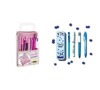 BIC Pink & Purple, Set Cancelleria con 2 Penne a Sfera, 1 Penna Gel &, My Summer