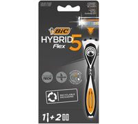 Bic Rasoio Hybrid5 Flex Sistema Manico Piu + Ricambi - Rasoio