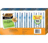 Bic Round Stic Xtra Life - 96 pezzi, colore: Blu