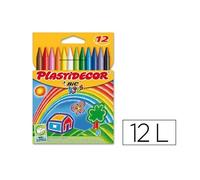 Bic Scatola Di Pastelli A Cera Plastidecor 12 Unità