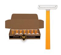 BIC Sensitive Disposable Razors for Men, Long-Lasting 1 Blade Razors for Sensitive Skin, 52 Count Shaving Razors