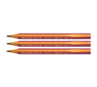 BIC Set di 3 matite in grafite per bambini BEGINNER EVOLUTION miniera HB, Ø 4 mm, colore: Rosa