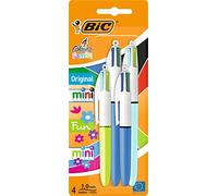 Bic Set di 32 penne a sfera retrattili con quattro colori di inchiostro, 4 colori (2 mini, 2 originali)