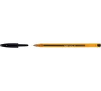 BIC Set di 5 penne a sfera CRISTAL sottile, punta fine, colore: Nero