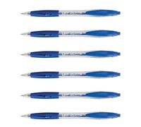 Penna a sfera retrattile Bic Atlantis Classic - Punta da 1 mm - Corpo trasparente con impugnatura - Colore blu