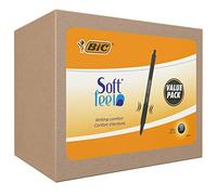 BIC Soft Feel Clic Grip, Penne a Sfera a Scatto, Punta media (1.0mm), Colore Nero, Confezione da 36 Unità, Cancelleria Scuola e Ufficio "esclusiva amazon"