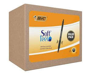 BIC Soft Feel Clic Grip, Penne a Sfera a Scatto, Punta media (1.0mm), Colore Nero, Confezione da 36 Unità, Cancelleria Scuola e Ufficio "esclusiva amazon"