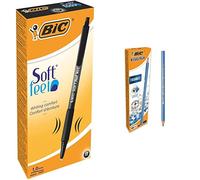 BIC Soft FeelClic Grip Penna a Sfera, a Scatto, Punta Media da 1,0mm, Confezione