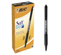 Bic Soft FeelClic Grip Penna a Sfera, a Scatto, Punta Media da 1,0mm, Confezione