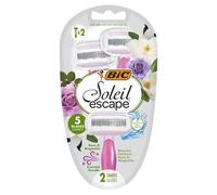 BiC Soleil Escape rasoio a 5 lame Rose & Magnolia, 2 pezzi.