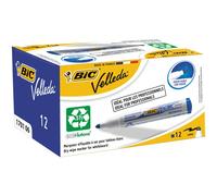 BiC Velleda 1701 Pennarello Per Lavagna Bianco Blu (Confezione Da 12)