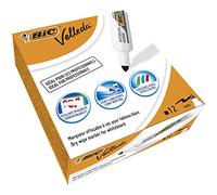 Bic Velleda 1711-12 pennarelli per lavagna magnetica, punta a proiettile, tratto 1,9 mm, colore: nero Box x 12 nero