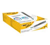 BIC VELLEDA 1711 - Pennarello per lavagna bianca, 1,6 mm, confezione da 12, colore: verde