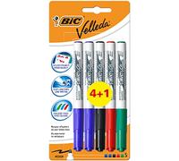 Bic Velleda 1741 - Marcatore per lavagna bianca (confezione da 4 più 1 in omaggio)