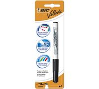 BIC Velleda Marcatore Nero Cancellabile per Lavagna (Punta Media) Confezione da 1