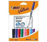 BIC VELLEDA PACK DE 8 ROTULADORES PARA PIZARRA - PUNTA CONICA