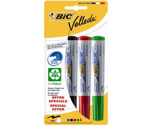 Bic Velleda penna per lavagna bianca 1701 (4 colori)
