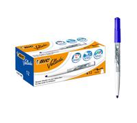 BIC Velleda, Pennarelli Blu Lavagna Bianca, Pennarelli Cancellabili con Punta Me