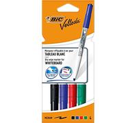 Pennarello Whiteboard Marker Velleda 1741 Bic - punta tonda 1,4mm - astuccio 4 colori - Bic