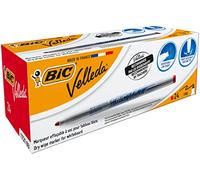 BIC Velleda, pennarello per lavagna bianca, 1721, tascabili, a base di chetone, 1,5 mm Box 24 Red