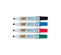 Bic VelleWhiteboard Marker 1701 Evidenziatore 4 pz Blu Verde Rosso 904941