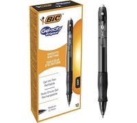 Penna gel a sfera a scatto Gelocity - punta 0,7mm - nero - Bic - conf.12 pezzi