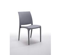 bica 300.9 Volga Sedie, Grey, 47x95x180 cm, grigio, plastica