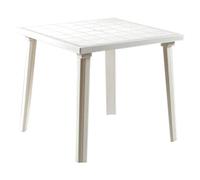 Bica 59 Weekend Tavolo, polipropilene, Bianco, 80x80x72 cm