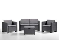 Bica 9017.4 Set Da Salotto, Antracite, 279 X 155 X 64 Cm