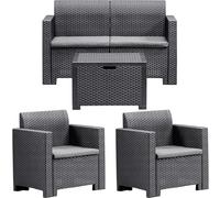 BICA 9067.4 Set Nebraska 2 Salottini, Antracite, 281 X 155 X 79 Cm