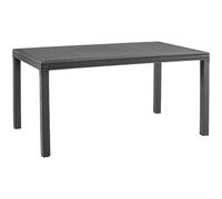 Bica grande tavolo in tecnorattan antracite Houston