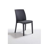 SEDIA IN POLIPROPILENE 'VIRGINIA' antracite BICA