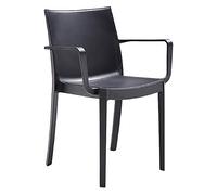 BICA Sedia da Giardino Impilabile in Plastica 58x55x82h cm colore Tortora Verona - 351.1