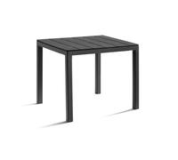 Bica Doge Tavolo Da Esterno 78cmx78cm In Polipropilene Antracite